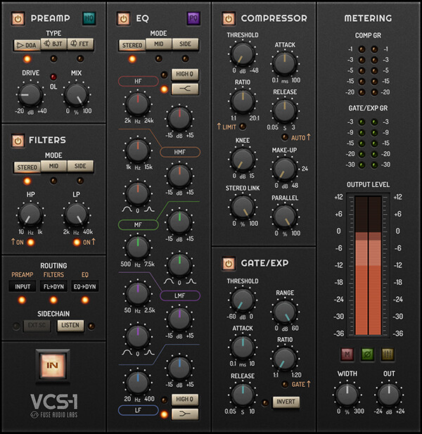 Fuse Audio Labs VCS-1 channel strip